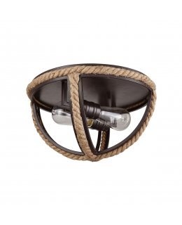 Elk  63062-2 Natural Rope Flush Mount Ceiling Fixture